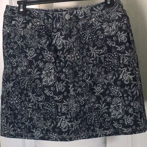 NWT Christopher & Banks mini skirt with shorts attached under navy blue size 10